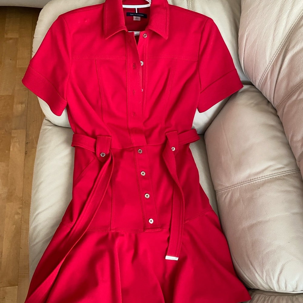 Tommy Hilfiger Perfect Office Red Dress 2